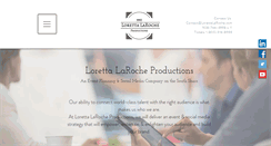 Desktop Screenshot of lorettalarocheproductions.com